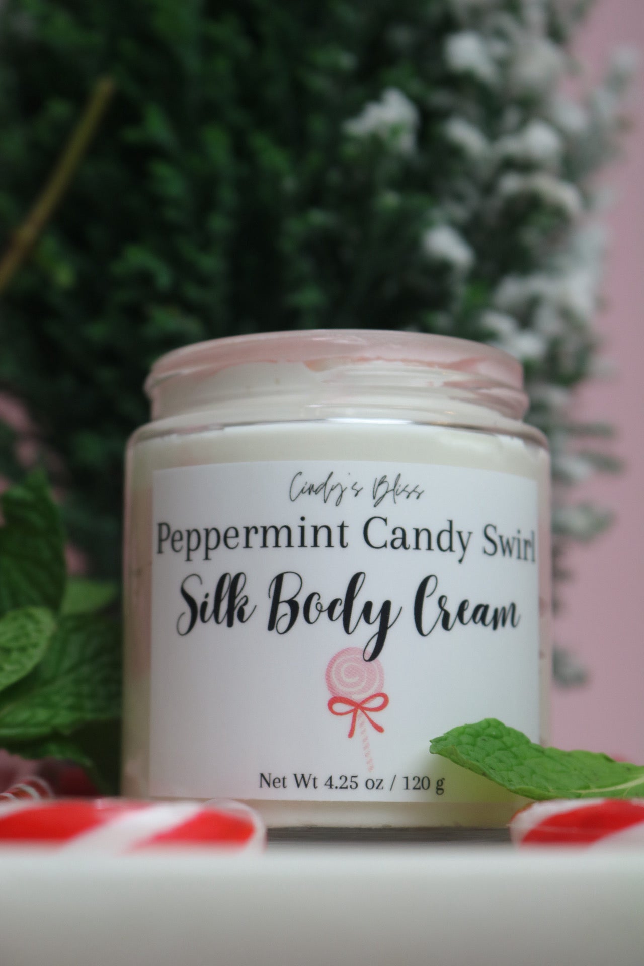 Peppermint Candy Swirl Silky Body Cream