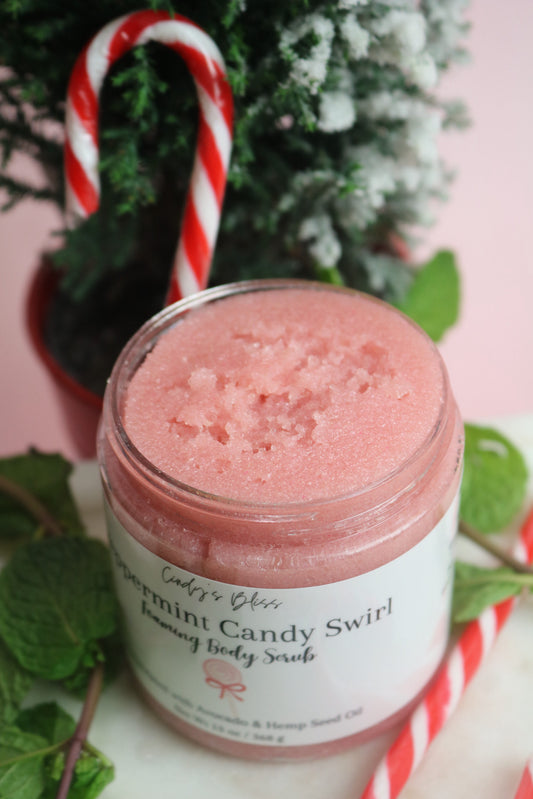 Peppermint Candy Swirl Body Scrub
